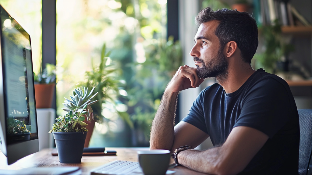 Un homme qui suit une formation HACCP gratuite en ligne