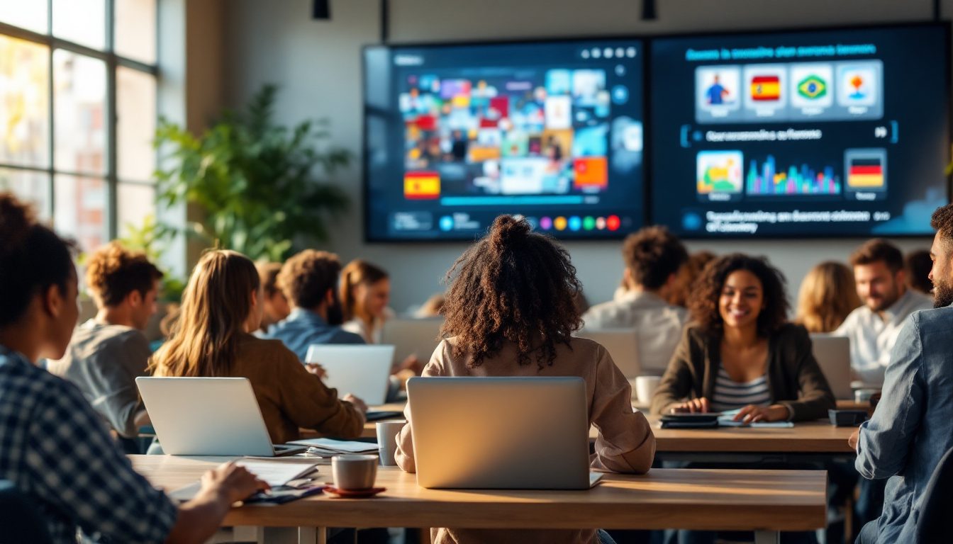 découvrez la nouvelle initiative de coursera : des cours sous-titrés par l'ia en espagnol, français, portugais brésilien et allemand. améliorez vos compétences linguistiques et accédez à un apprentissage de qualité, adapté à vos besoins, tout en bénéficiant de traductions précises et instantanées.