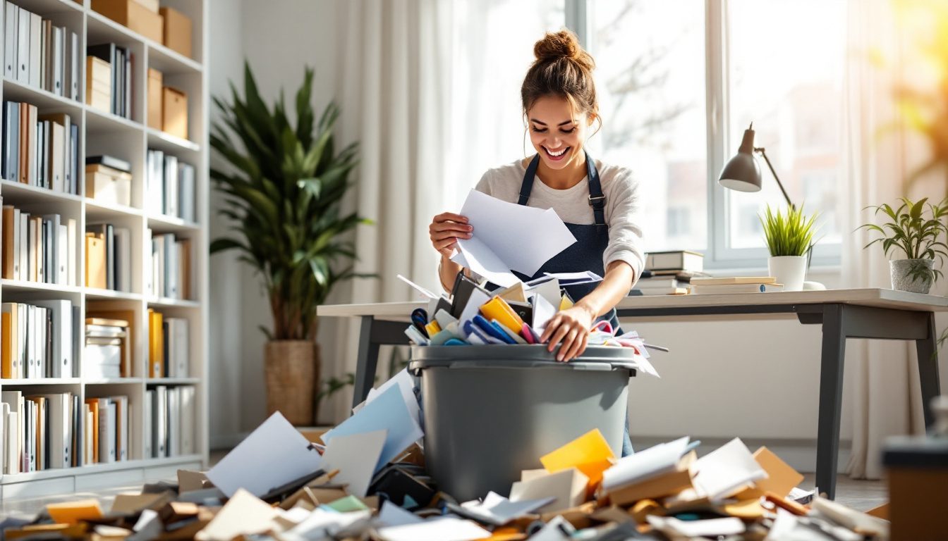 découvrez comment effectuer un grand ménage de printemps en 5 étapes simples pour désencombrer votre espace de travail et revitaliser votre routine quotidienne. transformez votre environnement et boostez votre productivité dès aujourd'hui !