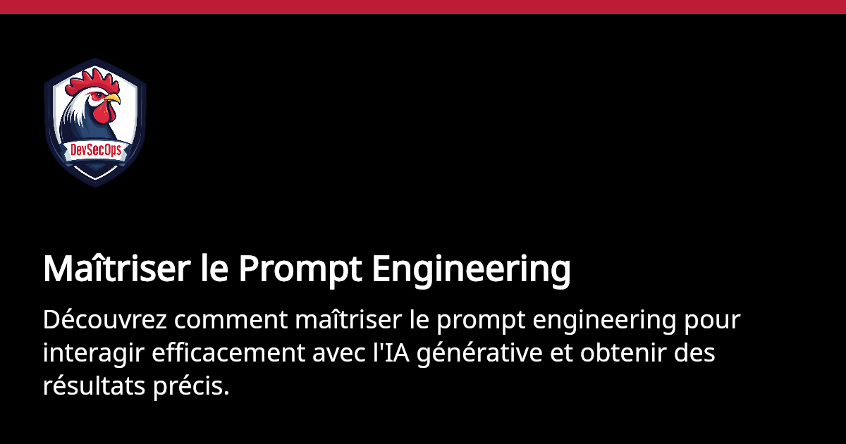 découvrez les points clés de l'ingénierie des prompts pour optimiser vos projets. apprenez à structurer vos demandes de manière efficace et à tirer le meilleur parti de votre contenu.