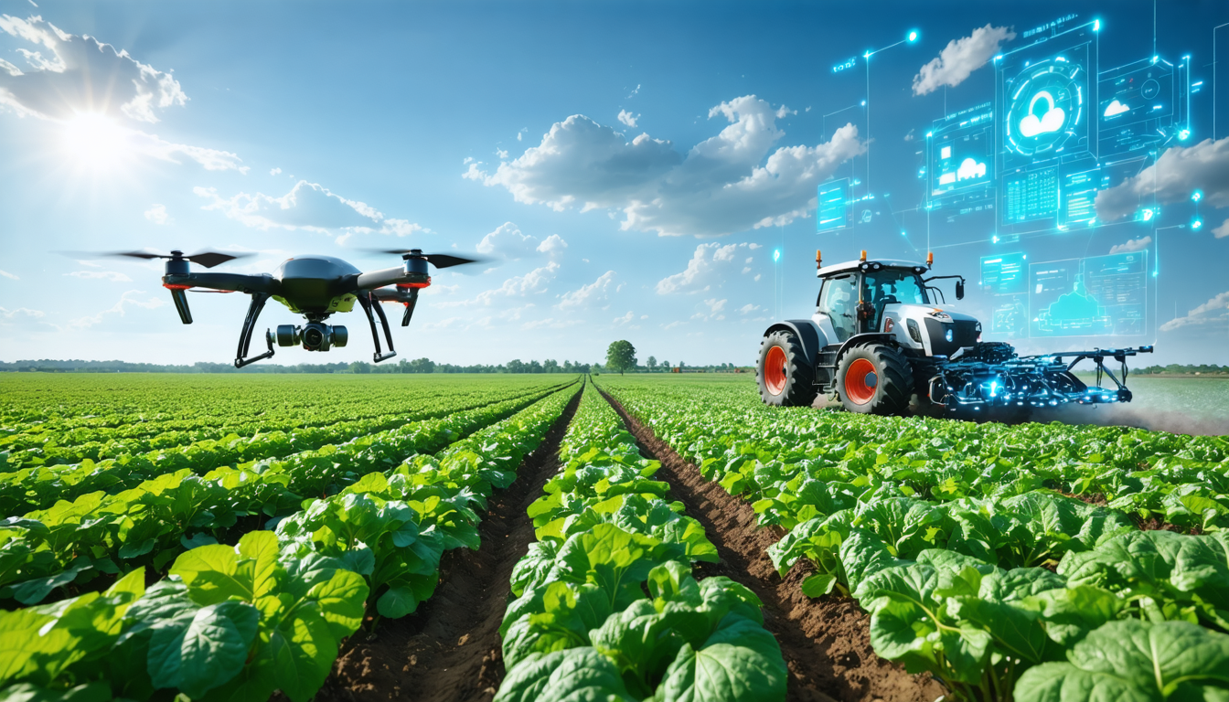 découvrez comment l'intelligence artificielle transforme l'agriculture et comment vous pouvez l'utiliser pour améliorer vos récoltes, optimiser les ressources et augmenter la productivité.