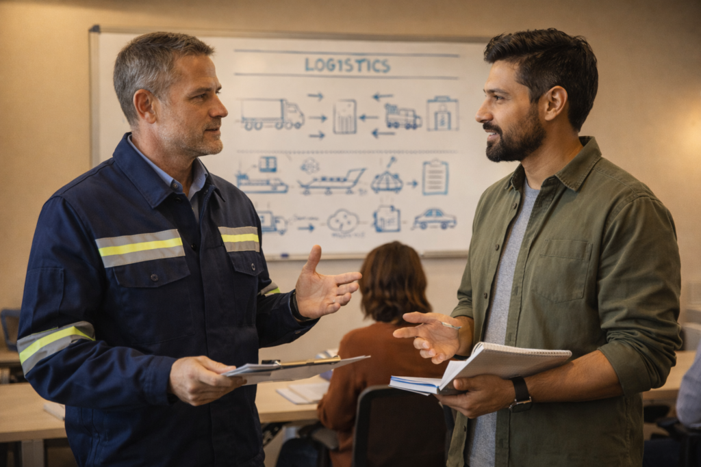 Choisir et suivre une formation professionnelle pour se former aux métiers du transport.