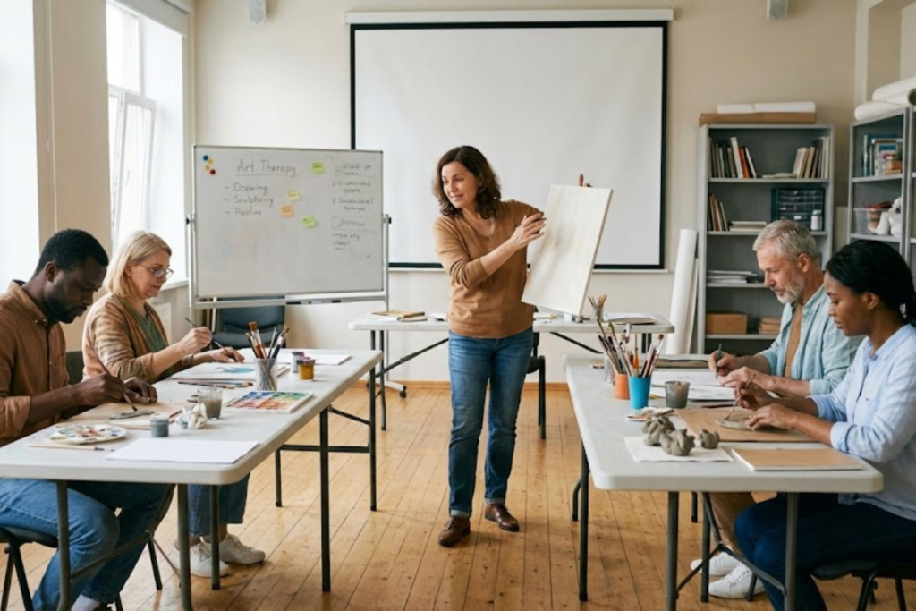 Atelier et formation en art-thérapie immersif pour entrer dans la réalité professionnelle