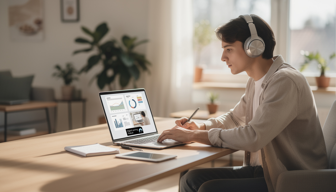 découvrez comment les podcasts révolutionnent l'apprentissage digital en offrant un accès facile et flexible au savoir, où que vous soyez.