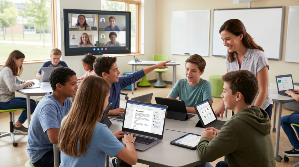 Favoriser les compétences psychosociales à travers le cybercollège