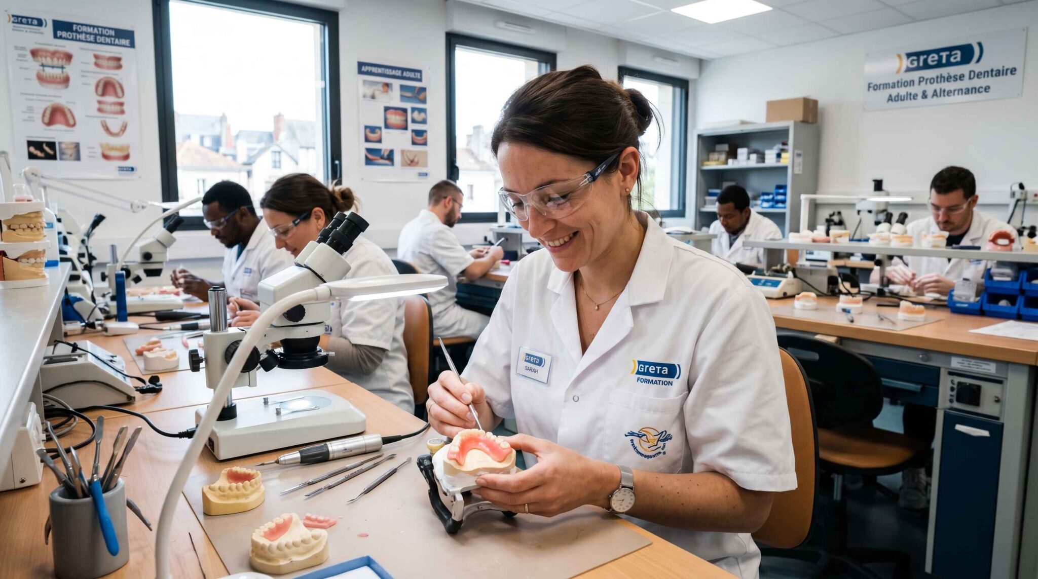 Ravivez des sourires en suivant la formation adulte prothèse dentaire au Greta