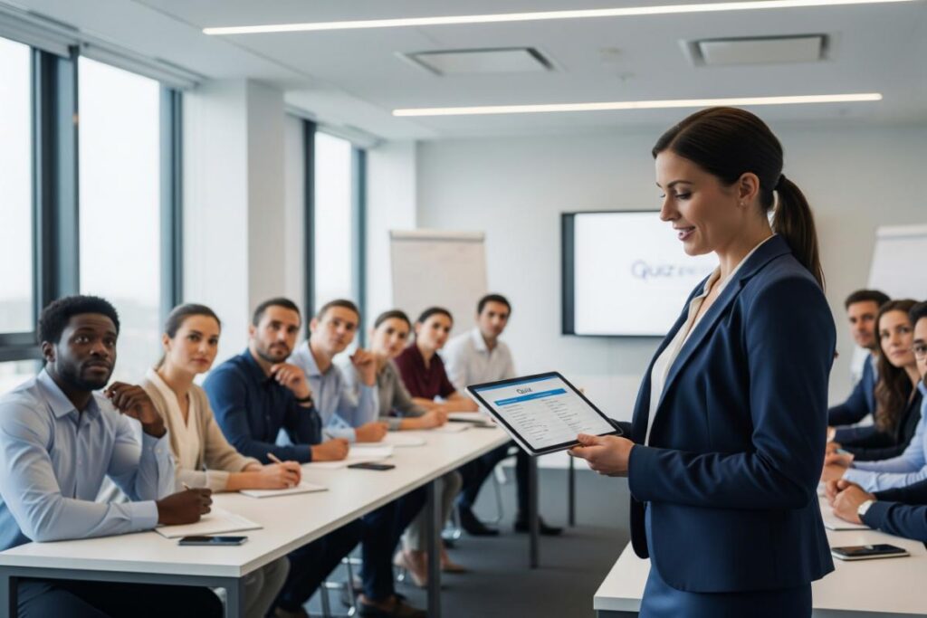 L'intégration du quiz améliore l'engagement et la qualité de la formation