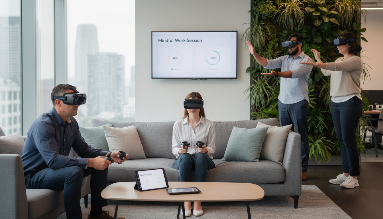 découvrez comment la réalité virtuelle peut transformer la santé mentale au travail et améliorer le bien-être de vos équipes.