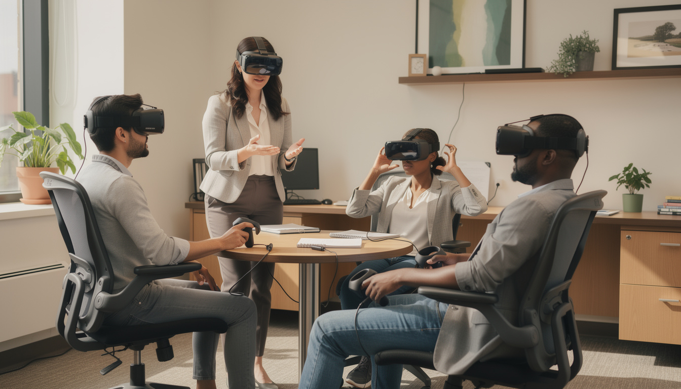 découvrez comment la réalité virtuelle peut transformer la santé mentale au travail et renforcer le bien-être de vos équipes.