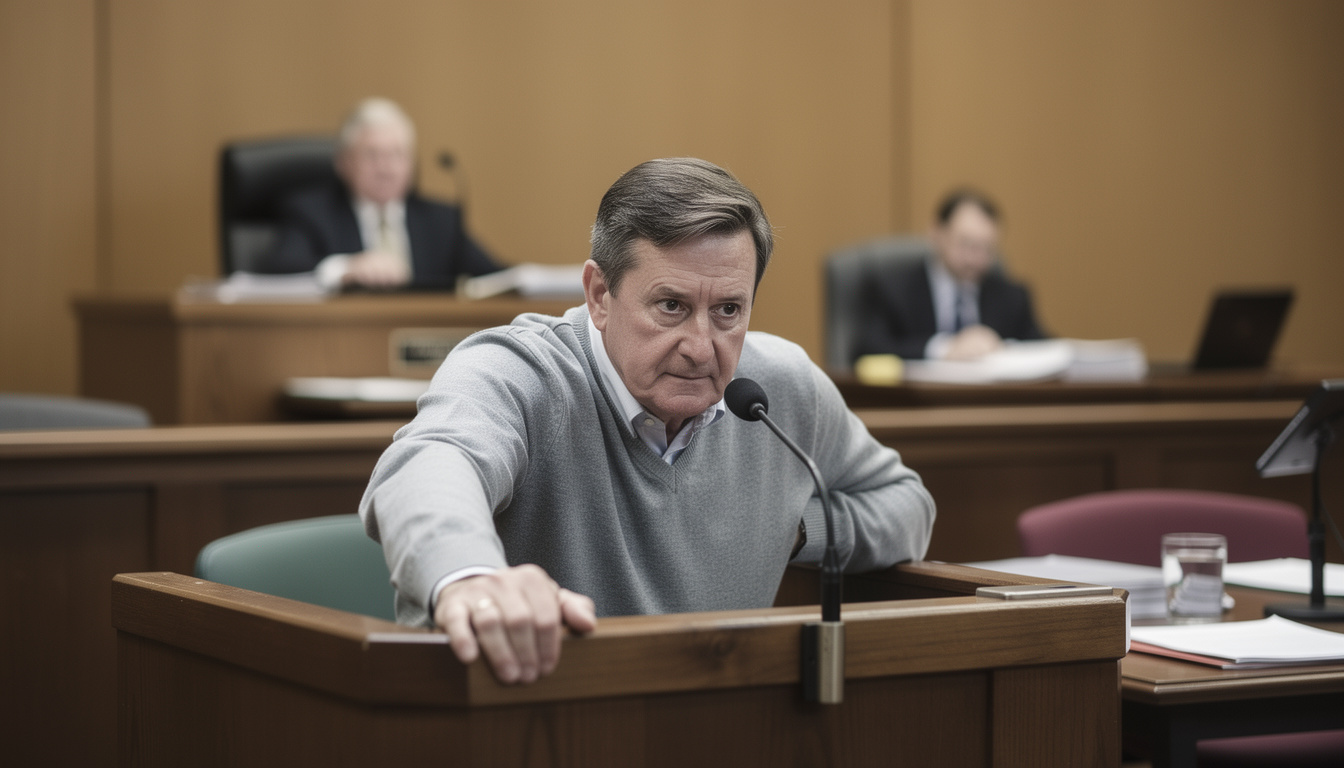 devant le tribunal, un homme témoigne des conséquences durables de son affaire sur sa carrière et sa vie : « je suis marqué à vie ».