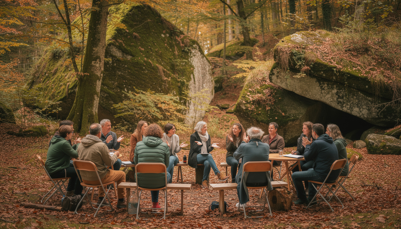 à roudour, une cinquantaine de stagiaires font leur rentrée et se retrouvent autour de la langue bretonne.