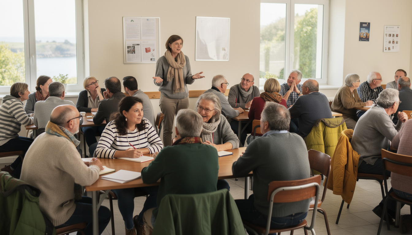 à roudour, une cinquantaine de stagiaires font leur rentrée et se retrouvent autour de la langue bretonne, entre apprentissage et échanges.